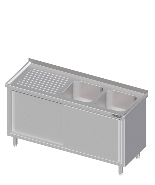 Unidade de lavatório com portas de correr 1800x600x850 2x lavatório RX AFK