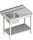Feed table with intermediate shelf 1xbasin 1000x750x880 RX AFK