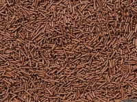 Cacao crumble decoration, 1.3 cm long