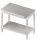 Work table with intermediate shelf 2500x700x850