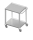 Transport trolley 2xshelves 900x500x850
