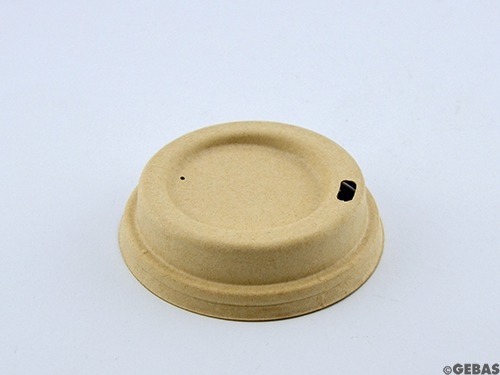 BIO Couvercle pour gobelet à café CTG crème Ø80mm