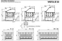 BRX Speiseeisvitrine VISTA 3reihig 8-8 P990 H1150 L1050