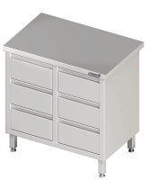 Drawer cabinet 2x3 drawers 840x700x850