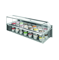 BRX Vitrine à glace VISTA 3 rangées 14-14 P990 H1150 L1650