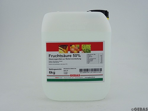 Fruitzuur 50% in bus