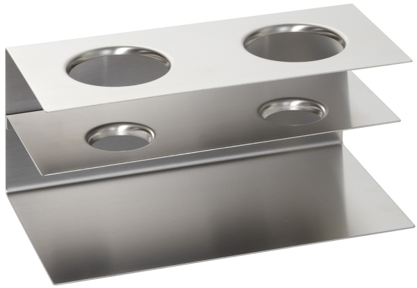 STÖCKEL 322 Ice cream cone holder in stainless steel 2x60 + 2x35