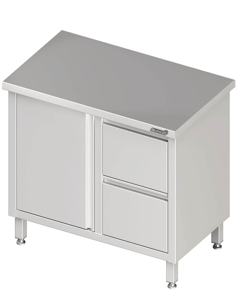 Werkkast met draaideur 1700x700x850 2x laden RX