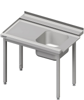 Tavolo di alimentazione 1x lavabo 1100x750x880 LX AFK