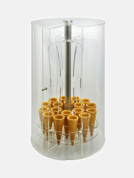 NEROLUCE runder Waffelständer 18 x Standard transparent