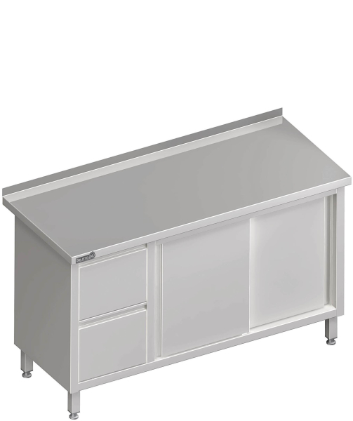 Arbeitsschrank mit Schiebetüren 1900x600x850 2xSchubladen LX