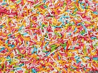 Suikerhagel gekleurd, 100% puur natuurlijke kleuren 1 kg