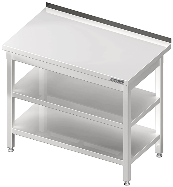 Mesa de trabajo con estante intermedio 800x700x850 AFK