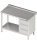 Mesa de trabalho com prateleira intermédia 1600x600x850 3xgavetas RX
