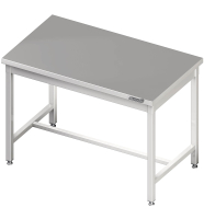 Central worktable with central strut Strut 1000x700x850