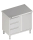 Werkkast met draaideur 1400x700x850 3xladen LX