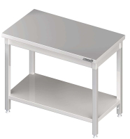 Mesa de trabajo con estante intermedio 800x700x850