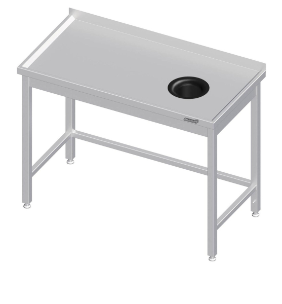 Piano di lavoro 1700x700x850 Foro di scarico RX AFK