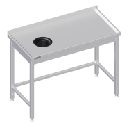 Mesa de trabalho 1500x600x850 Orifício para...