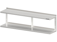 Wall shelf 2-fold angle brackets 1400x400x390