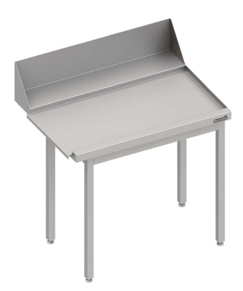 Mesa de drenagem com prateleira intermédia 1300x750x880 RX AFK 200