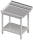 Mesa de desagüe con estante intermedio 1400x750x880 LX AFK
