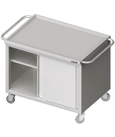 Transport trolley closed substructure with sliding doors...