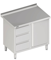 Armoire de travail avec porte battante 1700x700x850...