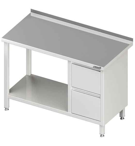Arbeitstisch mit Zwischenboden 1600x700x850 2xSchubladen RX