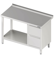 Werktafel met tussenblad 2800x700x850 2x laden RX