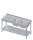 Spoelunit met tussenplank 2500x700x850 2xspoel RX AFK