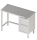 Work table 2500x600x850 2xdrawers RX