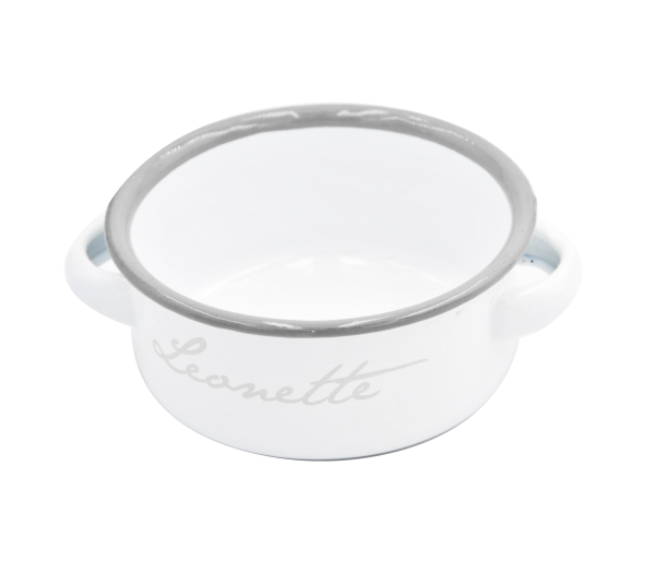 Pequeña maceta retro esmaltada Ø11xh4,5 cm