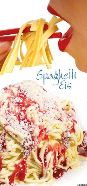 Spaghetti ice cream cards 10 pcs/pack