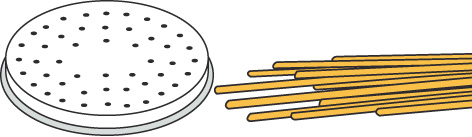 Pastaschijf Ø 50 mm spaghetti voor pastamachine PF15E