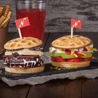 Gofrera Neumärker Thermocook® incl. placas intercambiables para hamburguesas de gofre