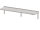 Tablette murale Consoles angulaires 1300x400x250