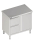 Armoire de travail avec porte battante 1600x700x850 2xtiroirs LX