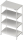 Étagère à plateaux lisses 700x500x1800