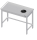 Mesa de trabalho 1100x600x850 Orifício para resíduos RX