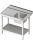 Zulauftisch mit Zwischenboden 1xBecken 1000x750x880 LX AFK