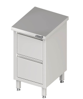 Cassettiera 2 cassetti 450x600x850