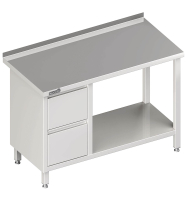 Tavolo da lavoro con ripiano intermedio 1700x600x850...