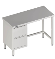 Mesa de trabalho 2000x700x850 2xgavetas LX