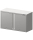 Armario de pared con puerta batiente 1500x400x600