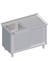 Lavabo con puertas correderas 1200x700x850 1xlavabo LX AFK
