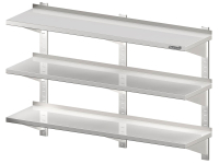 Wall shelf 3-fold wall rails 1100x400x930