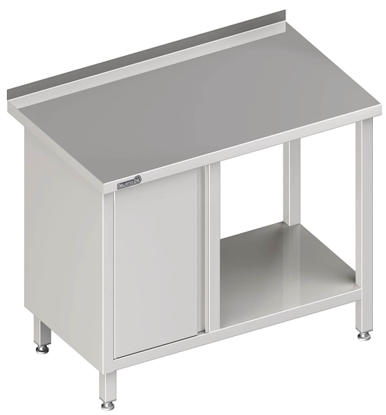 Mesa de trabalho com prateleira intermédia 800x600x850 LX AFK
