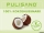 Pulisano coconut pulp 100% - firm consistency, finely ground