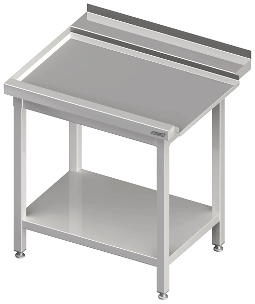 Table découlement avec fond intermédiaire 800x750x880 LX AFK
